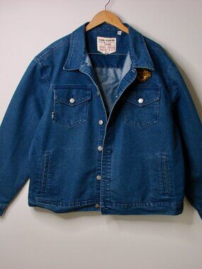 Triple Five Soul Denim Jean Jacket Y2K Chore Work Coat Streetwear Oversized XXL